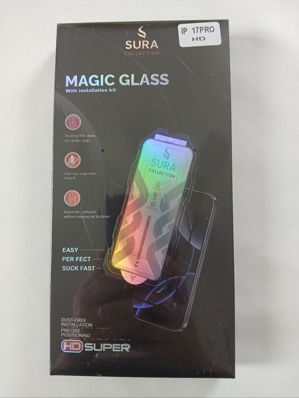 New Sura Collection Magic Temper Glass Screen Protector For iphone 17Pro